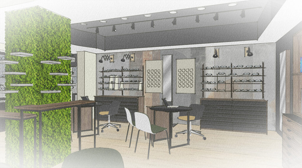 progetto 3d negozio